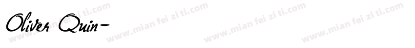 Oliver Quin字体转换